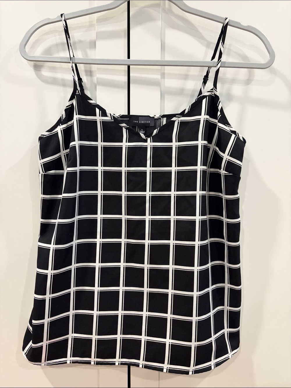 The Limited Black & White Grid Cami